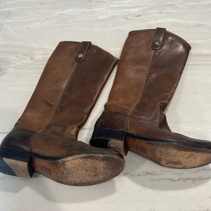 Frye Melissa Button Leather Boots